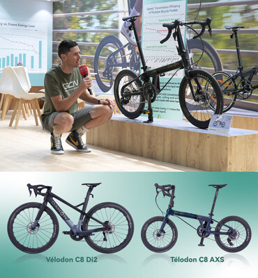 Major media outlets reporting on the DAHON-V products Vélodon C8 Di2 and Télodon C8 AXS.
