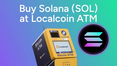 Buy Solana at 1,000+ Localcoin ATM (CNW Group/Localcoin)