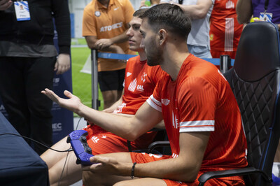 Phygital Athlete Participating in the Digital Side of a Phygital Contenders: Abu Dhabi – Football Phygital Athlete Participating in the Digital Side of a Phygital Contenders: Abu Dhabi – Football