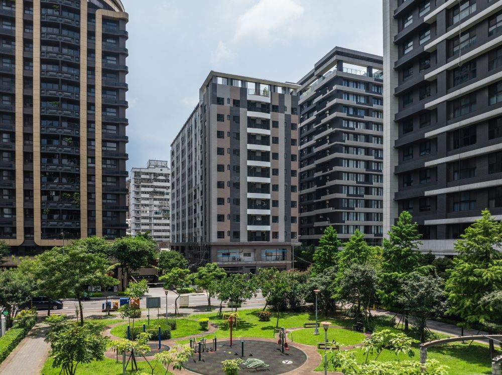 《圖說》板橋江翠段社會住宅最快年底完工。〈城鄉局提供〉