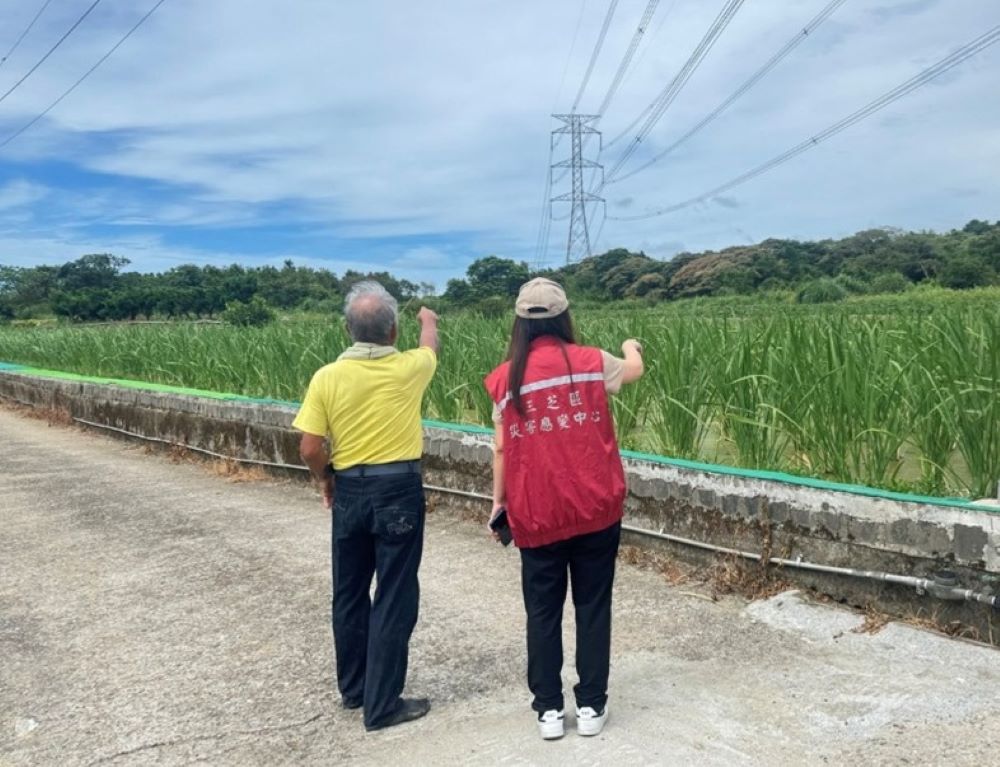 《圖說》公所同仁於農業天然災害發生時，主動回報災情並啟動勘查機制。〈農業局提供〉