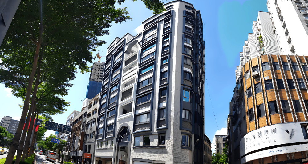 《圖說》文化路華廈立面修繕後煥然一新。〈都更處提供〉