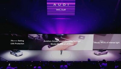 奧迪首發 E5 Sportback,搭載 Ambilight 電致變色智慧調光天幕 奧迪首發 E5 Sportback,搭載 Ambilight 電致變色智慧調光天幕