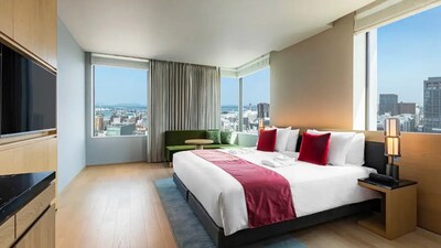 圖 2：2025新開幕的福岡休雷克蓋特飯店，距離天神地下街步行5分鐘。