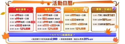 圖5：Trip.com秋季旅展活動日曆。