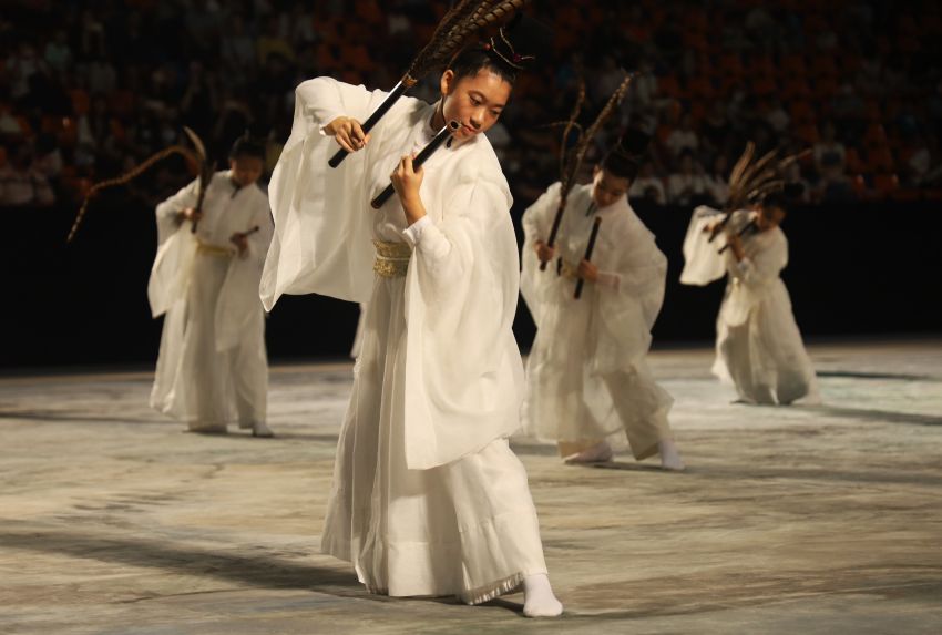 藝術化饗宴祭孔 新北沉浸式禮樂傳遞尊師重道精神 4 《圖說》沉浸式禮樂饗宴傳遞尊師重道精神。〈教育局提供〉