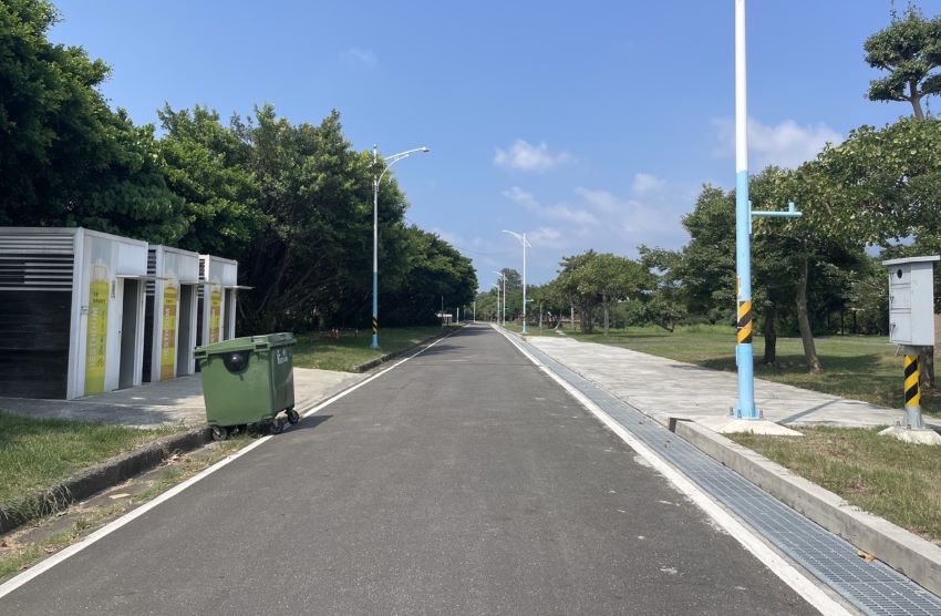 《圖說》八里文化公園中秋節臨時開設烤肉野炊區。〈高灘處提供〉