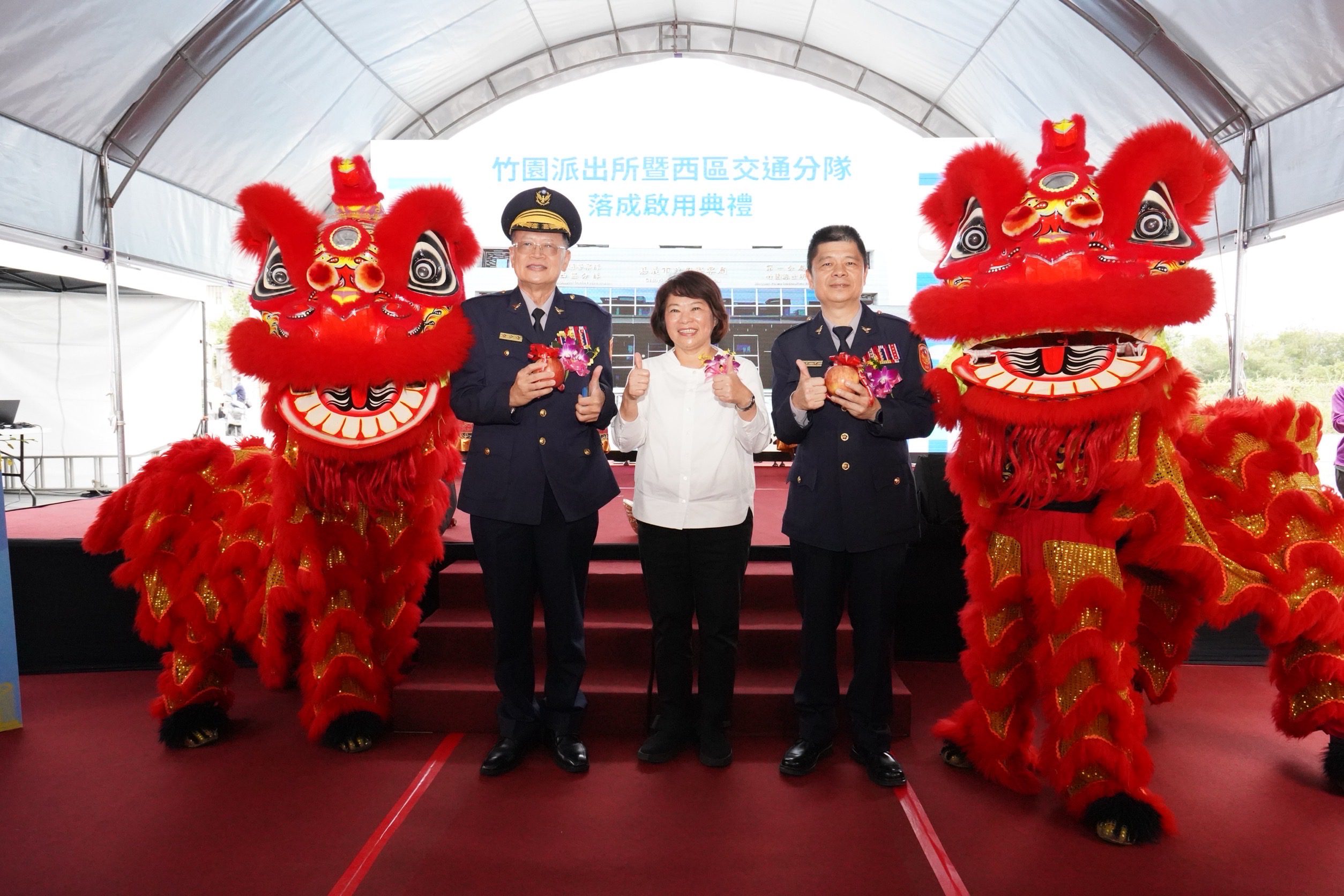 投入1.28億 嘉市竹園派出所與交通隊西區分隊辦公廳舍落成 投入1.28億 嘉市竹園派出所與交通隊西區分隊辦公廳舍落成